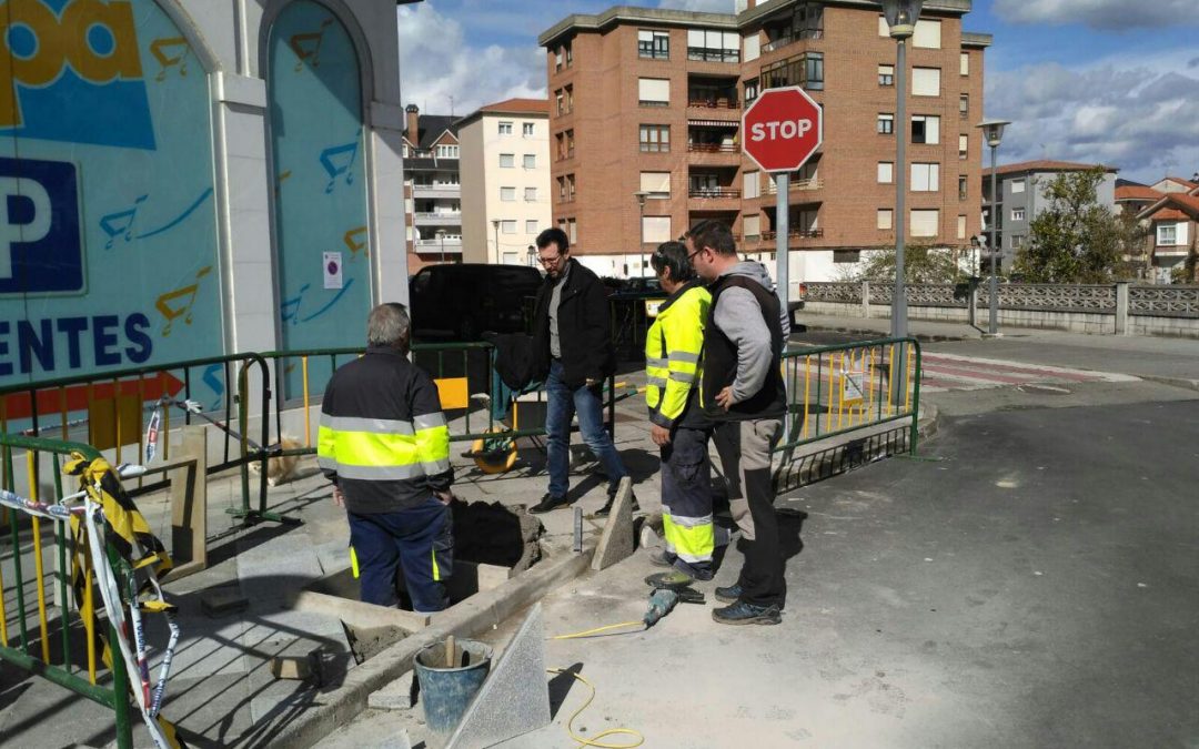 El Ayuntamiento de Colindres acomete obras de acondicionamiento y mejora en la calle Cantabria