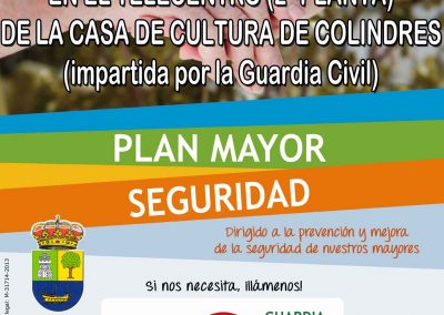 CHARLA SOBRE SEGURIDAD – IMPARTIDA POR LA GUARDIA CIVIL DENTRO DEL PLAN MAYOR SEGURIDAD