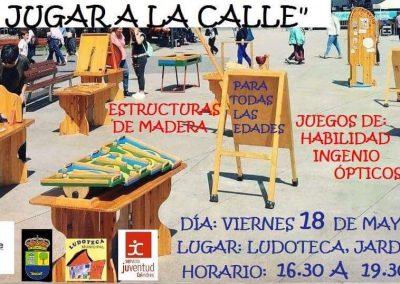 A JUGAR A LA CALLE – VIERNES 18 DE MAYO – PARA TODAS LAS EDADES