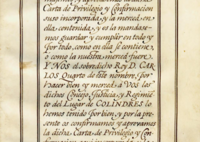 El Privilegio de Colindres (II)