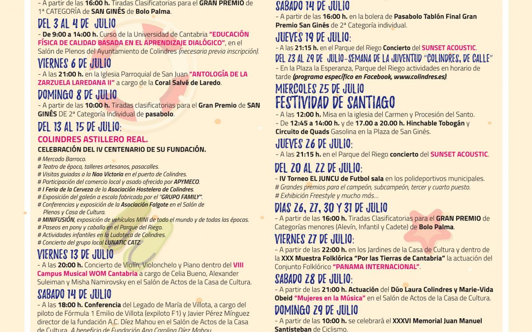 EL CARMEN Y SANTIAGO – COLINDRES JULIO 2018