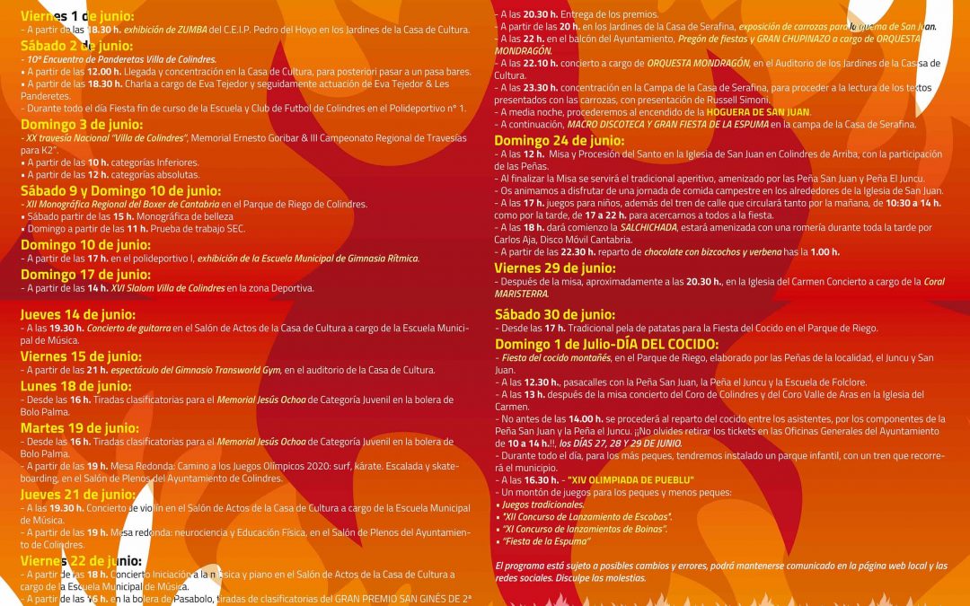 FIESTAS JUNIO 2018