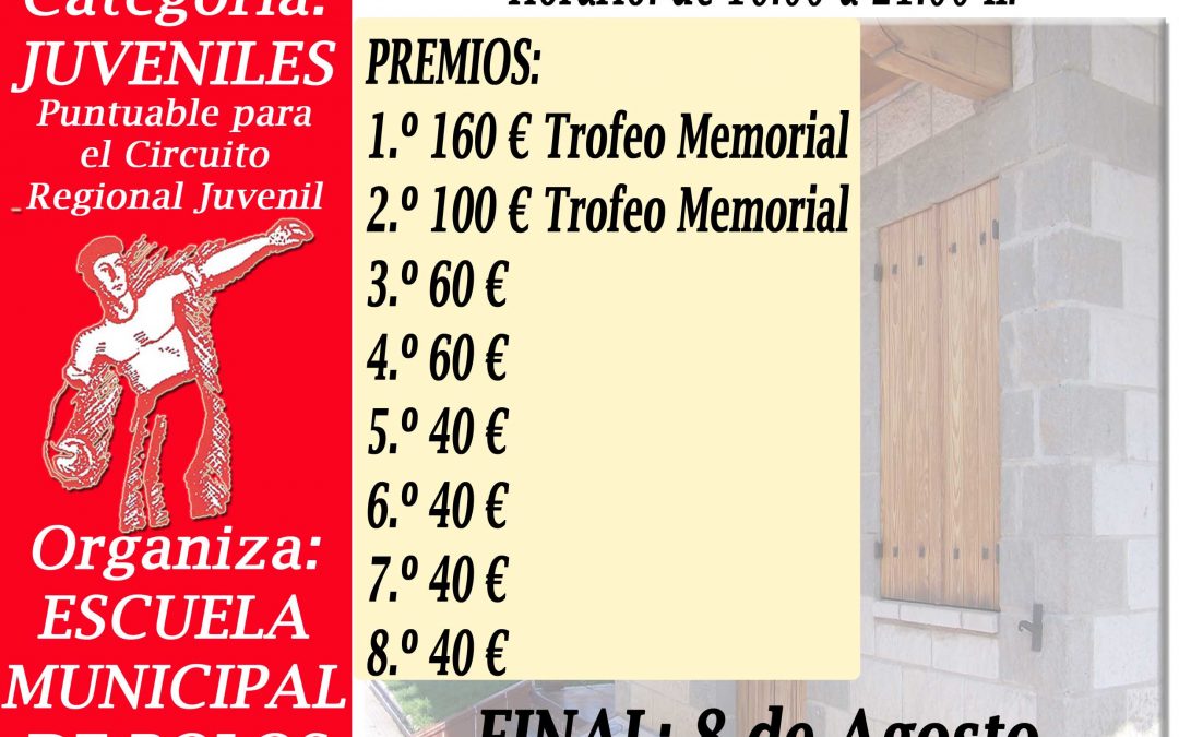 XXVI MEMORIAL JESÚS OCHOA BOLO PALMA – Fase Clasificatoria