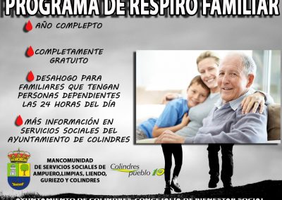 La Mancomunidad de Servicios Sociales pone en marcha una nueva edición del programa ‘Respiro Familiar’