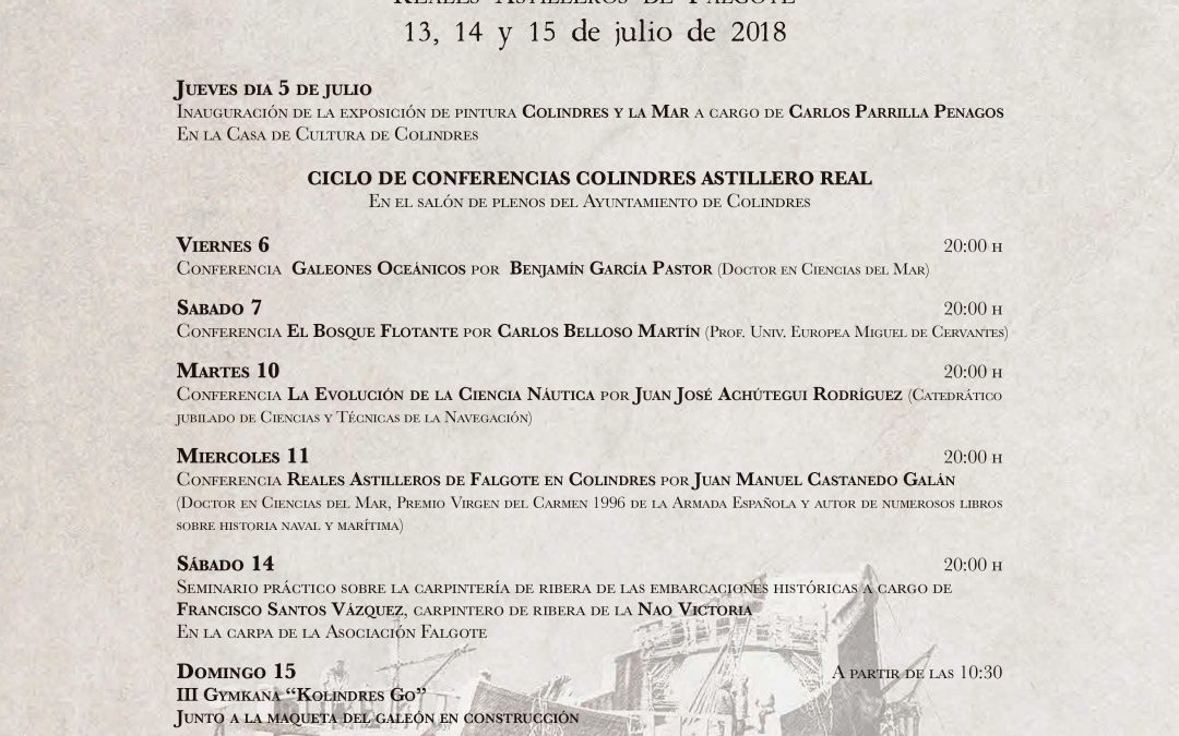 COLINDRES ASTILLERO REAL- IV CENTENARIO DE LA CREACIÓN DE LOS REALES ASTILLEROS DE FALGOTE