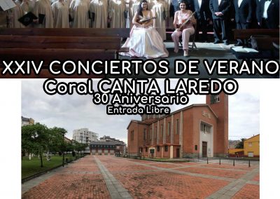 XXIV CONCIERTOS DE VERANO – CORAL CANTA LAREDO – 30 ANIVERSARIO