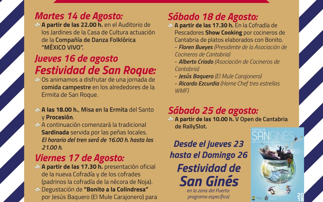 FIESTAS SAN ROQUE Y SAN GINES (programa específico)