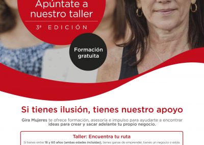 GIRA MUJERES – APÚNTATE A NUESTRO TALLER – 3ª EDICIÓN