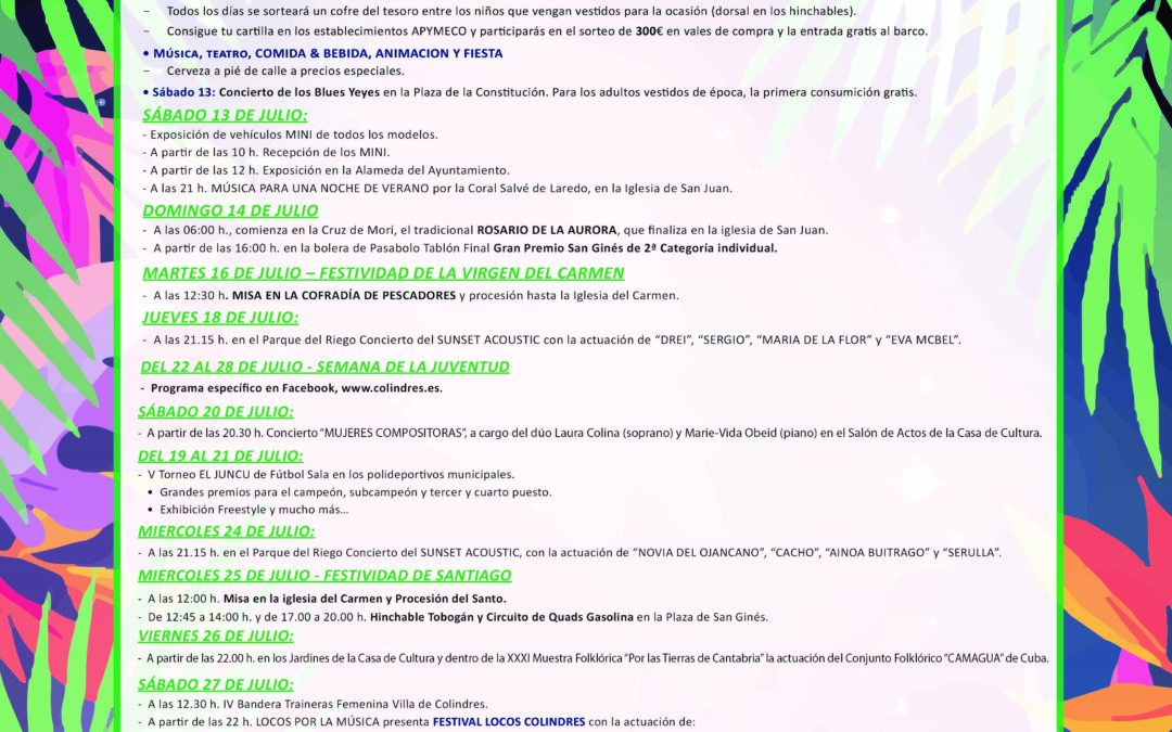 FIESTAS JULIO 2019 – COLINDRES