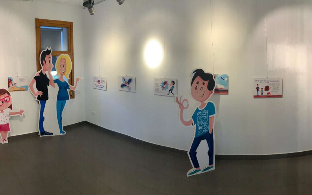 La exposición del cuento ‘La Cigüeña Añil’ aterriza en la Casa de Cultura de Colindres