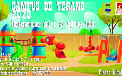 CAMPUS DE VERANO 2020 – Abierto el plazo de inscripción a partir del 1 de Julio