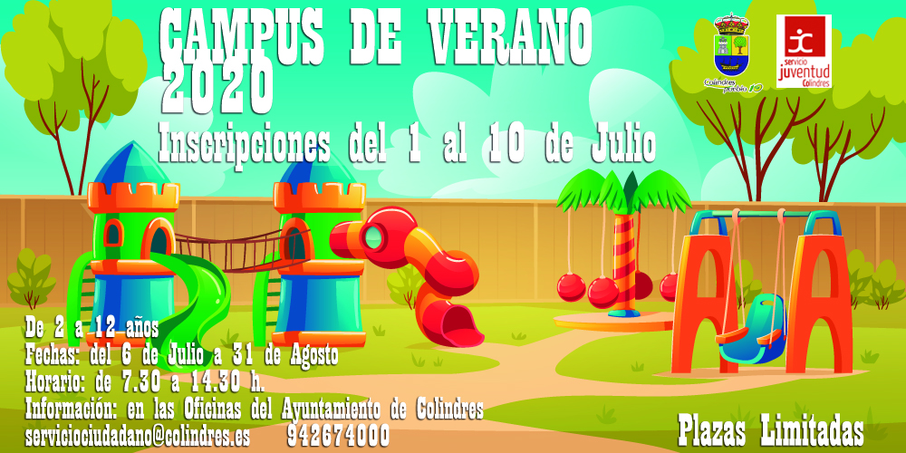 CAMPUS DE VERANO 2020 – Abierto el plazo de inscripción a partir del 1 de Julio