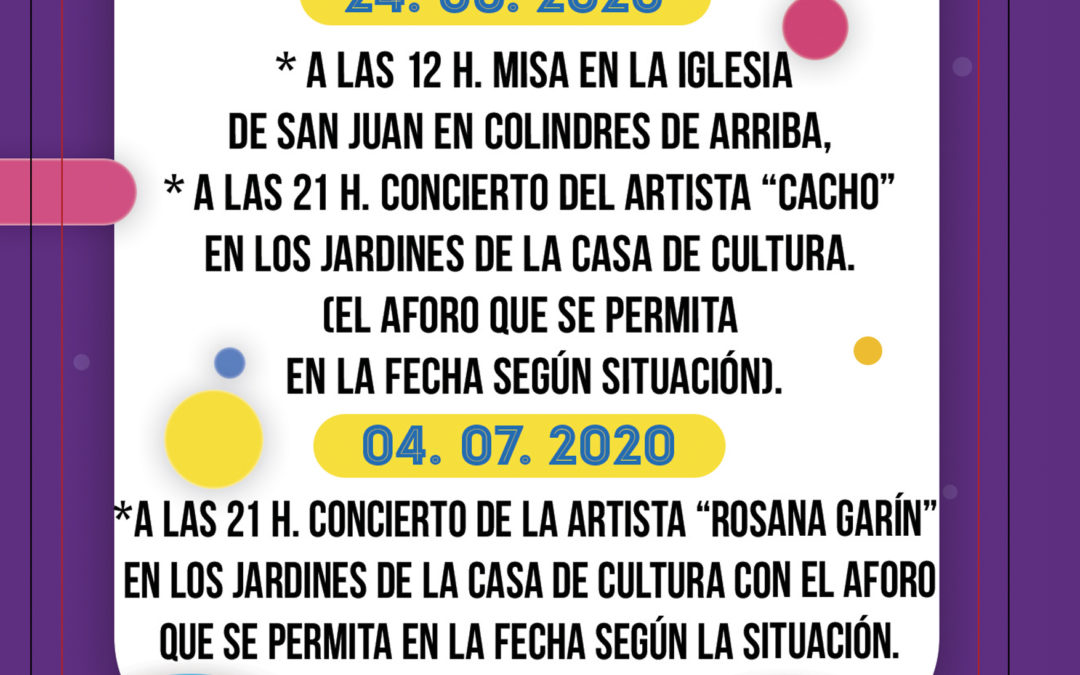 COLINDRES CELEBRA UN SAN JUAN DIFERENTE