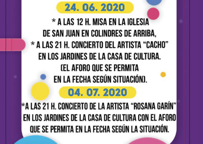 COLINDRES CELEBRA UN SAN JUAN DIFERENTE