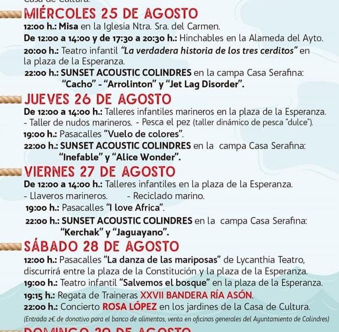COLINDRES CELEBRA SAN GINÉS CON EVENTOS ADAPTADOS A LA SITUACIÓN SANITARIA