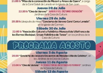 COLINDRES PRESENTA SU VERANO CULTURAL