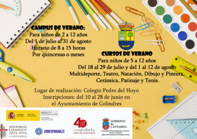 El Campus de Verano de Colindres arrancará en el mes de julio