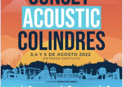 VUELVE EL SUNSET ACOUSTIC AL PARQUE DEL RIEGO DE COLINDRES