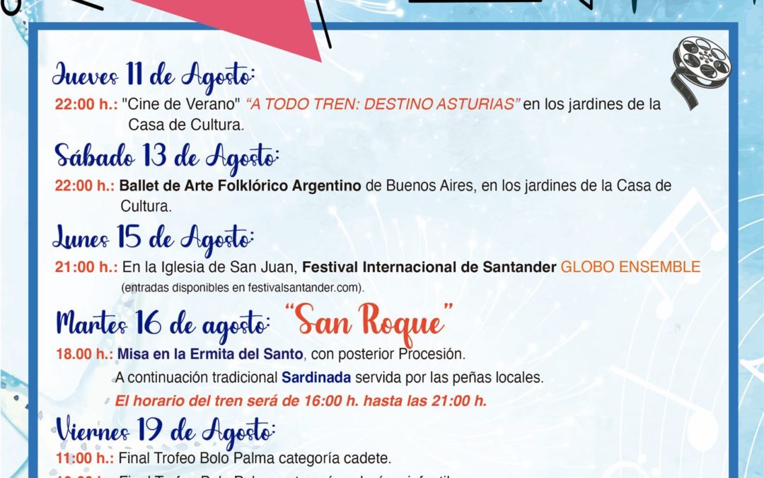 EL ARREBATO, DANI FERNÁNDEZ, EDURNE Y NACHA POP ACTUARÁN EN LAS FIESTAS DE SAN GINÉS