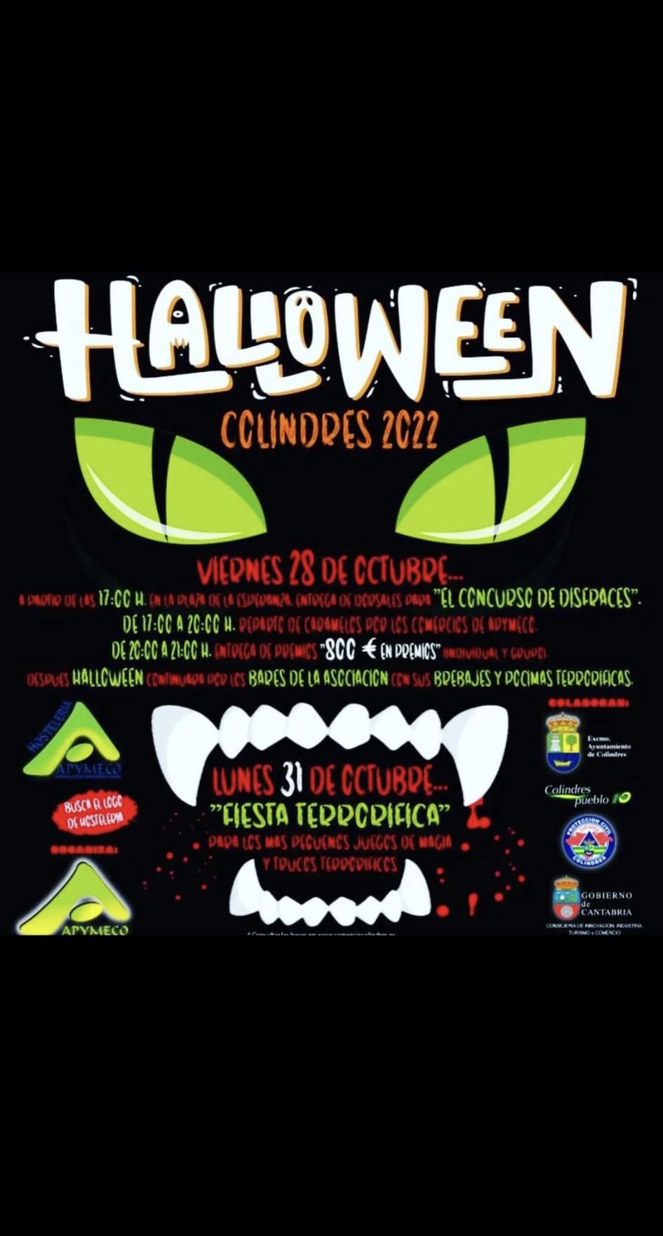 COLINDRES CELEBRA HALLOWEEN CON ACTIVIDADES PARA. NIÑOS Y JOVENES