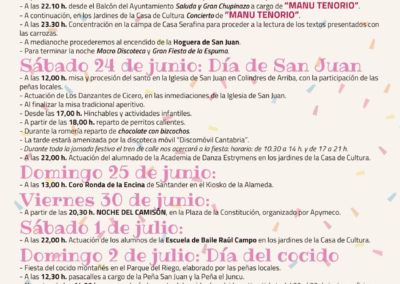 COLINDRES CELEBRA SAN JUAN CON LA ACTUACIÓN DE MANU TENORIO