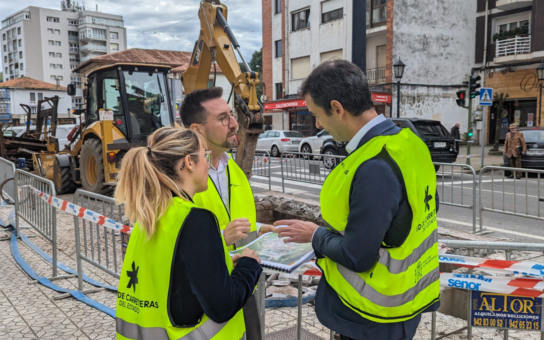 Comienzan las obras de humanización de las travesías N-629 y N-634 a su paso por Colindres