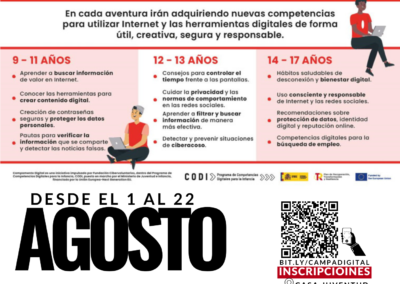 COLINDRES ORGANIZA UN CAMPAMENTO DIGITAL PARA JÓVENES DE 12 Y 13 AÑOS