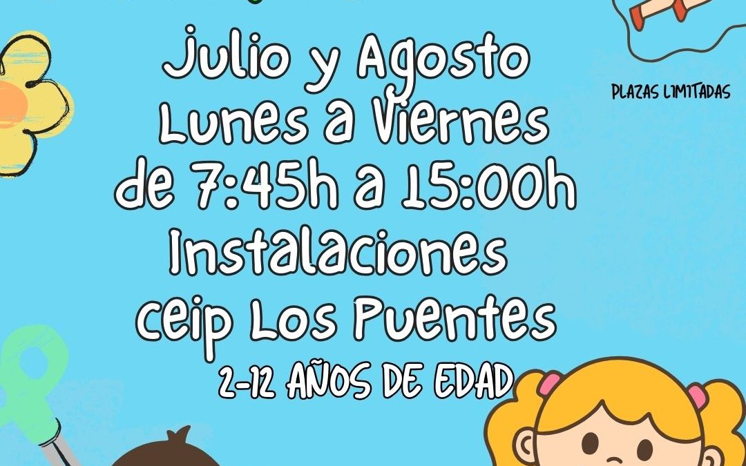 COLINDRES PONDRÁ EN MARCHA UN CAMPUS DE VERANO PARA NIÑOS Y NIÑAS DE ENTRE 2 Y 12 AÑOS