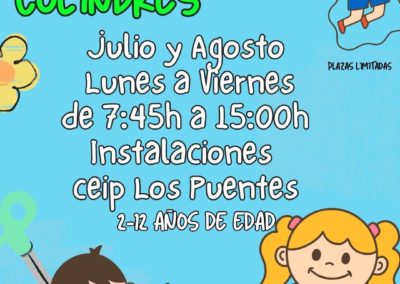 COLINDRES PONDRÁ EN MARCHA UN CAMPUS DE VERANO PARA NIÑOS Y NIÑAS DE ENTRE 2 Y 12 AÑOS