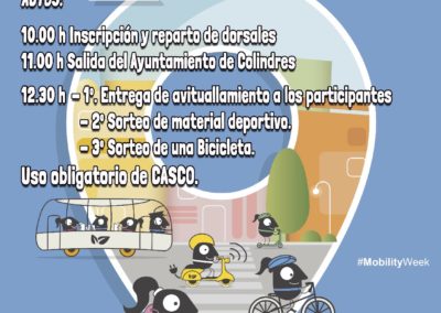 Colindres celebra la Semana Europea de la Movilidad con una “Marcha popular en bicicleta”