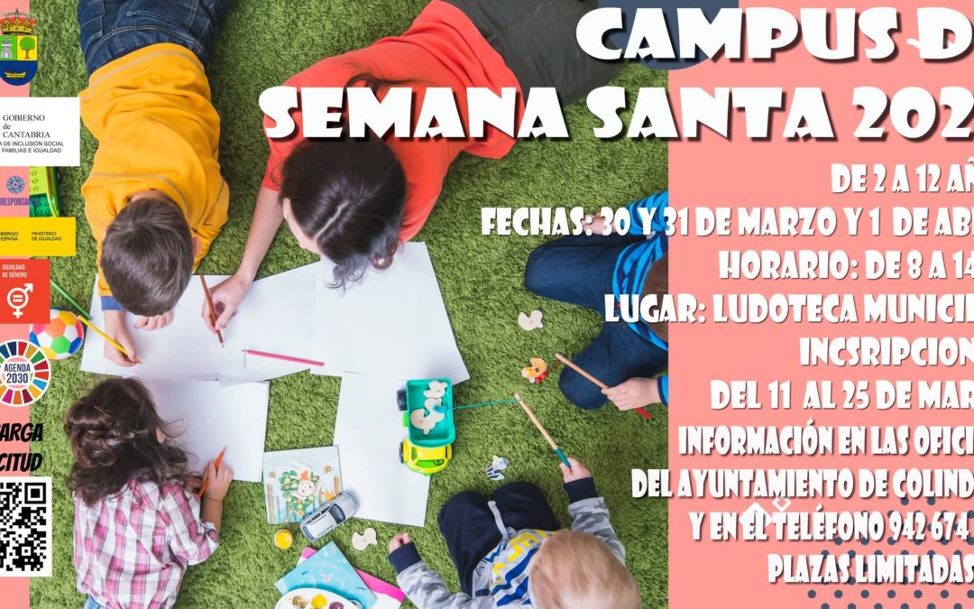 COLINDRES ORGANIZA UN CAMPUS INFANTIL EN SEMANA SANTA