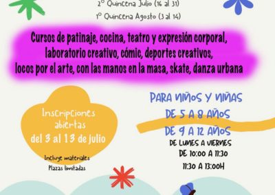 Abierto el plazo de inscripción para los Cursos de Verano dirigidos a niños y niñas de 5 a 12 años en Colindres